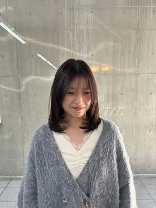 ミディアム Dice朋生/艶感/ 美髪/指名No. 1のヘアスタイル