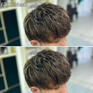 ミディアム カラー メンズ 🔮メンズ縮毛矯正 毛流れパーマ💎竹永のヘアスタイル