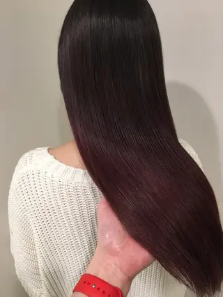 ロング カラー 🌈評価No.1🌈 艶髪カラー❌エクステのヘアスタイル