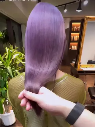 ロング カラー パーマ 🧡色落ちまで2度綺 麗なカラー🧡ヨシキのヘアスタイル