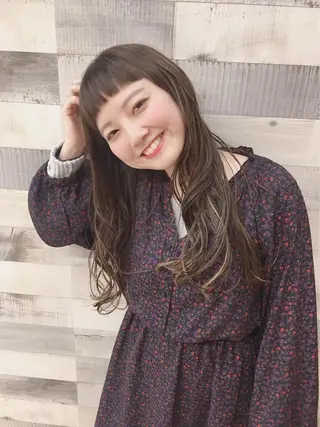 ロング カラー 豊中/メンズ特化 岡田 龍之介のヘアスタイル