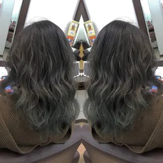 セミロング カラー Le'a所属・渋谷/フェード/ 國分 翔のヘアスタイル