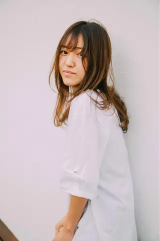 セミロング 中田  翔のヘアスタイル