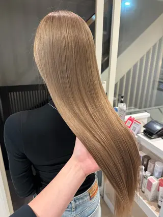 ロング 🌈評価No.1🌈 艶髪カラー❌エクステのヘアスタイル