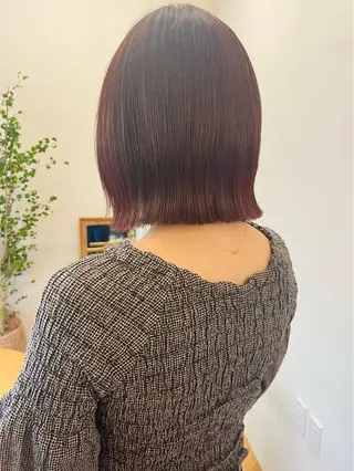 ショート カラー 西山 紗耶香🪽 透明感カラー/ボブのヘアスタイル