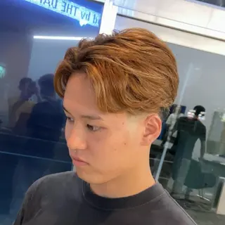 カラー メンズ THE DAY TOKYO men's cut 表参道/青山所属・メンズセンターパート 外人風ヘア/KOTAのヘアスタイル