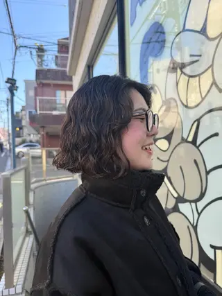 ショート デジタルパーマ/ ウェーブパーマ/神野のヘアスタイル