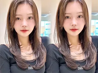 ロング 似合わせカット 根来悠斗のヘアスタイル