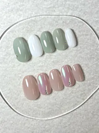 ネイル ミラクルミラー 町野のネイルデザイン