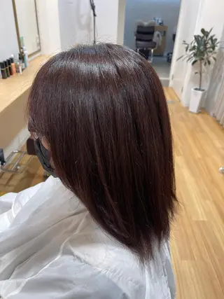 カラー noa  🦋 ブリーチ/暖色のヘアスタイル