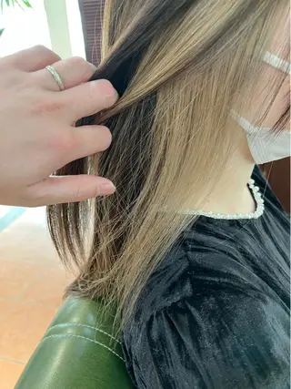 ロング カラー 石井 佑樹のヘアスタイル