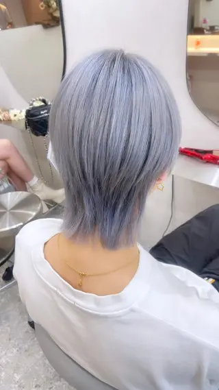 ショート カラー 新宿/韓国ヘア 中明度カラー/かやのヘアスタイル