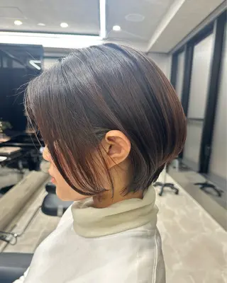 ショート カラー ショート、ボブ 白髪ぼかし高橋潤一のヘアスタイル