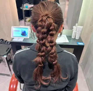 ロング ヘアアレンジ 🎀ヘアアレンジ 🎀ななみのヘアスタイル