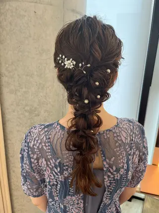 ロング ヘアアレンジ サソウ ユリエ🥥のヘアスタイル