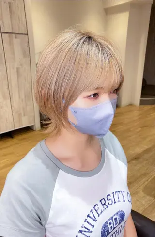 ショート カラー 柳 雄輝のヘアスタイル