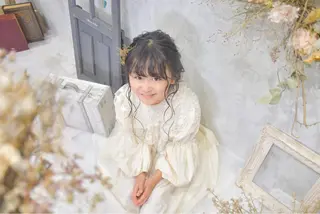 セミロング ヘアアレンジ キッズ Takagi Nanamiのヘアスタイル