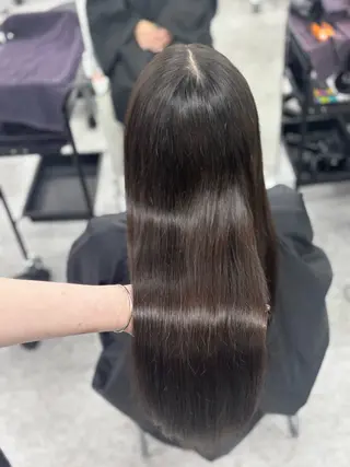 ロング カラー 韓国風暗髪ヘア🤍 🫧MIREIのヘアスタイル