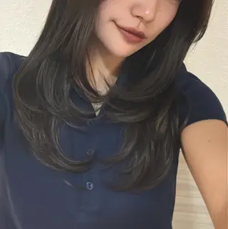 セミロング 棚橋 光海のヘアスタイル