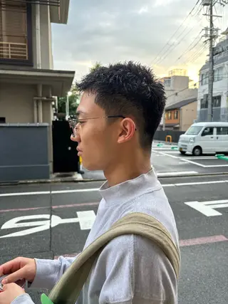 ショート darts所属・マツダ レンのヘアスタイル