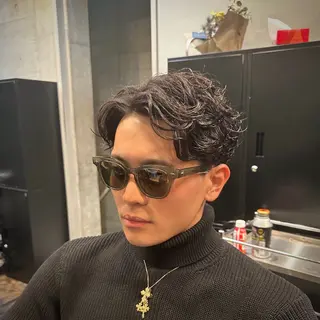 ショート メンズ ツイスパ/メンズ パーマ/歩夢のヘアスタイル