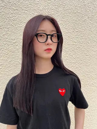 ロング LINE.ai所属・mei／周南 ／ぷつっと／レイヤーのヘアスタイル