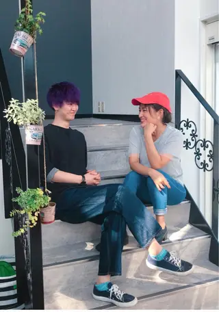 ショート カラー パーマ ヘアアレンジ メンズ 美容室 ソンリエのヘアスタイル