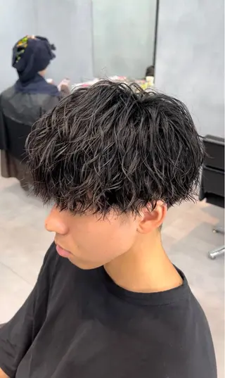 ショート パーマ メンズ 🦩パーマン🦩佐藤 航太のヘアスタイル
