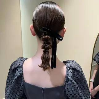 ミディアム ヘアアレンジ 🫧tomoka 透明感カラー🫧のヘアスタイル