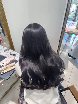 ロング カラー ヘアアレンジ 透明感カラー ai🫧🪞のヘアスタイル