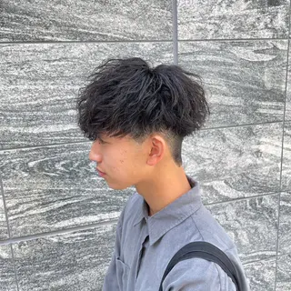 ショート カラー パーマ ヘアアレンジ メンズ キッズ ネイル アイブロウ 仕上がり満足度No. 1🔥BLUCK🔥のヘアスタイル