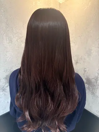 ロング 横浜/髪質改善/ 艶髪カラー/アレンジのヘアスタイル
