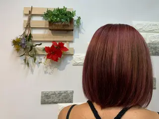 ミディアム カラー 大人女性ぼかし メンズ強化🦙平作のヘアスタイル