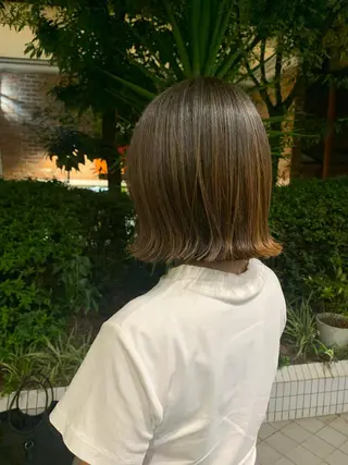 ミディアム yukie🌷 /暖色🍒梅田サロンのヘアスタイル