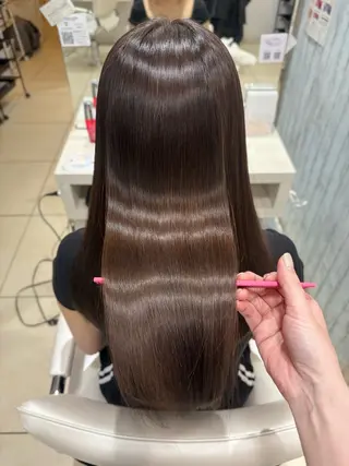 セミロング 【髪質改善カラー】 あむ·. ⟡ 🖤のヘアスタイル