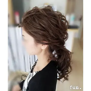 セミロング ヘアアレンジ fun./ヘアセット /エクステ/着付のその他イメージ
