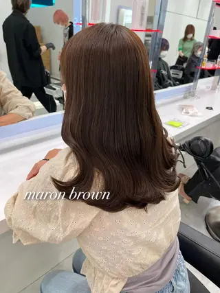 セミロング カラー パーマ ヘアアレンジ メンズ キッズ ネイル マツエク・マツパ アイブロウ 💕トレンドうる艶髪 💕TUNE銀座のヘアスタイル