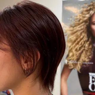 ショート カラー 岡乃 麻衣のヘアスタイル