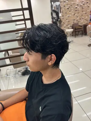 メンズ メンズ特化 センターパート特化のヘアスタイル