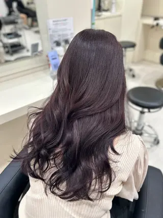 セミロング カラー 透明感ハイトーン/ ベージュ/りくとのヘアスタイル