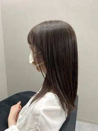 セミロング カラー a keikaのヘアスタイル