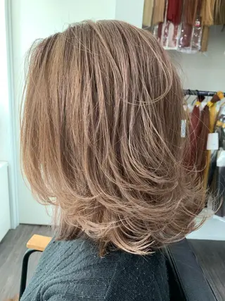 ミディアム 家田 竜のヘアスタイル