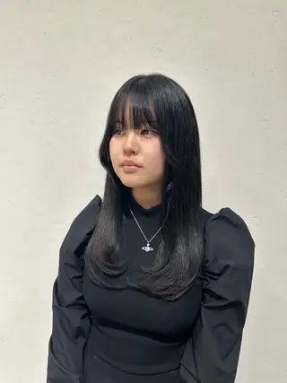 ロング カラー 【RISA大濠店】 ʀɪɴᴀ 🌼のヘアスタイル