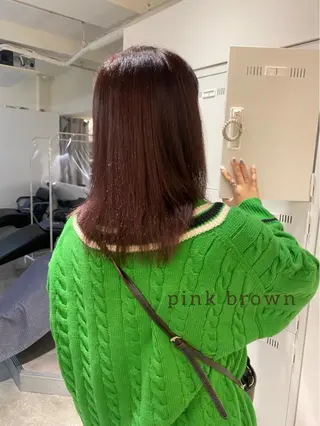 ミディアム カラー ヘアアレンジ ボブ /ニュアンス/ satomi🧸💖のヘアスタイル