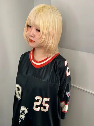 セミロング カラー land所属・透明感カラー/レイヤ ー🌙Honokaのヘアスタイル