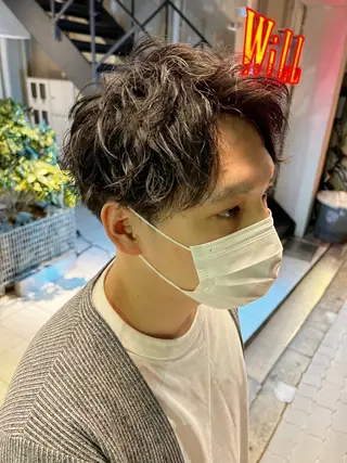 パーマ メンズ メンズパーマ 特化/京橋/栗野のヘアスタイル