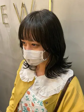 ミディアム カラー 韓国×髪質改善カラー 💎hinaのヘアスタイル