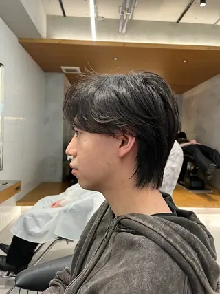 ショート ウルフカット🐺 センターパート🌈のヘアスタイル