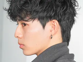 パーマ メンズ fifth天神メンズ パーマ特化／内山遥斗のヘアスタイル
