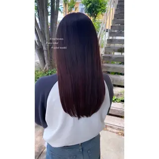 ロング カラー 艶カラー/縮毛矯正 /豊川/ユキのヘアスタイル